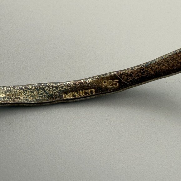 Mexico Sterling Bangle Bracelets (Set of 2) — Stamped “MEXICO 925”, 8.25" — 14g - Picture 5 of 6